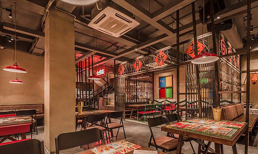 天臺上見燒烤餐廳設(shè)計
