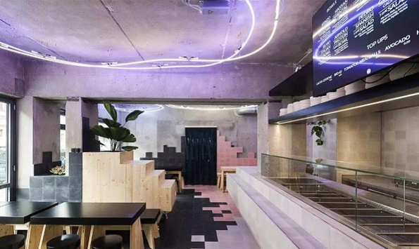 快餐餐廳設(shè)計(jì)，整潔亮堂的快餐廳裝修