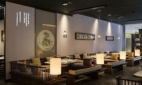 徽派餐廳設(shè)計(jì)效果圖，徽派餐廳的設(shè)計(jì)構(gòu)思說(shuō)明
