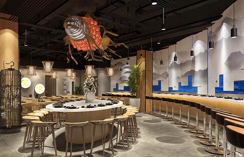 谷鄉(xiāng)家味中餐廳室內(nèi)裝飾設(shè)計-1