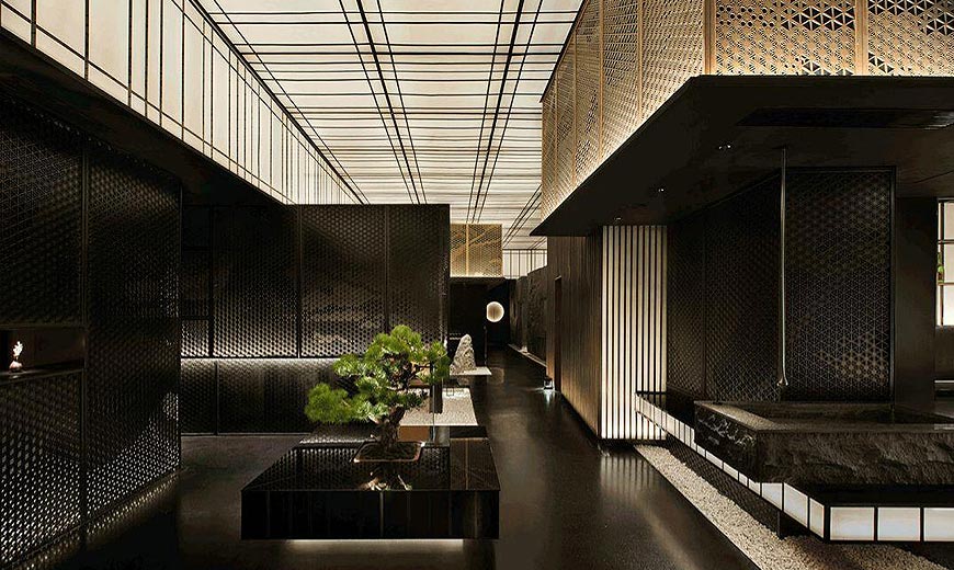 黑松白鹿日式餐廳設(shè)計